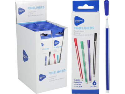 Fineliners set van 6sts