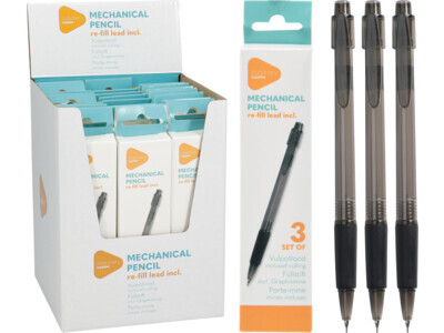 Pen mechanisch set van 3sts