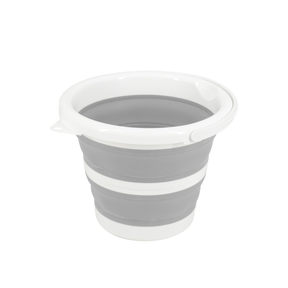 Clean home foldable bucket 5 liters grey