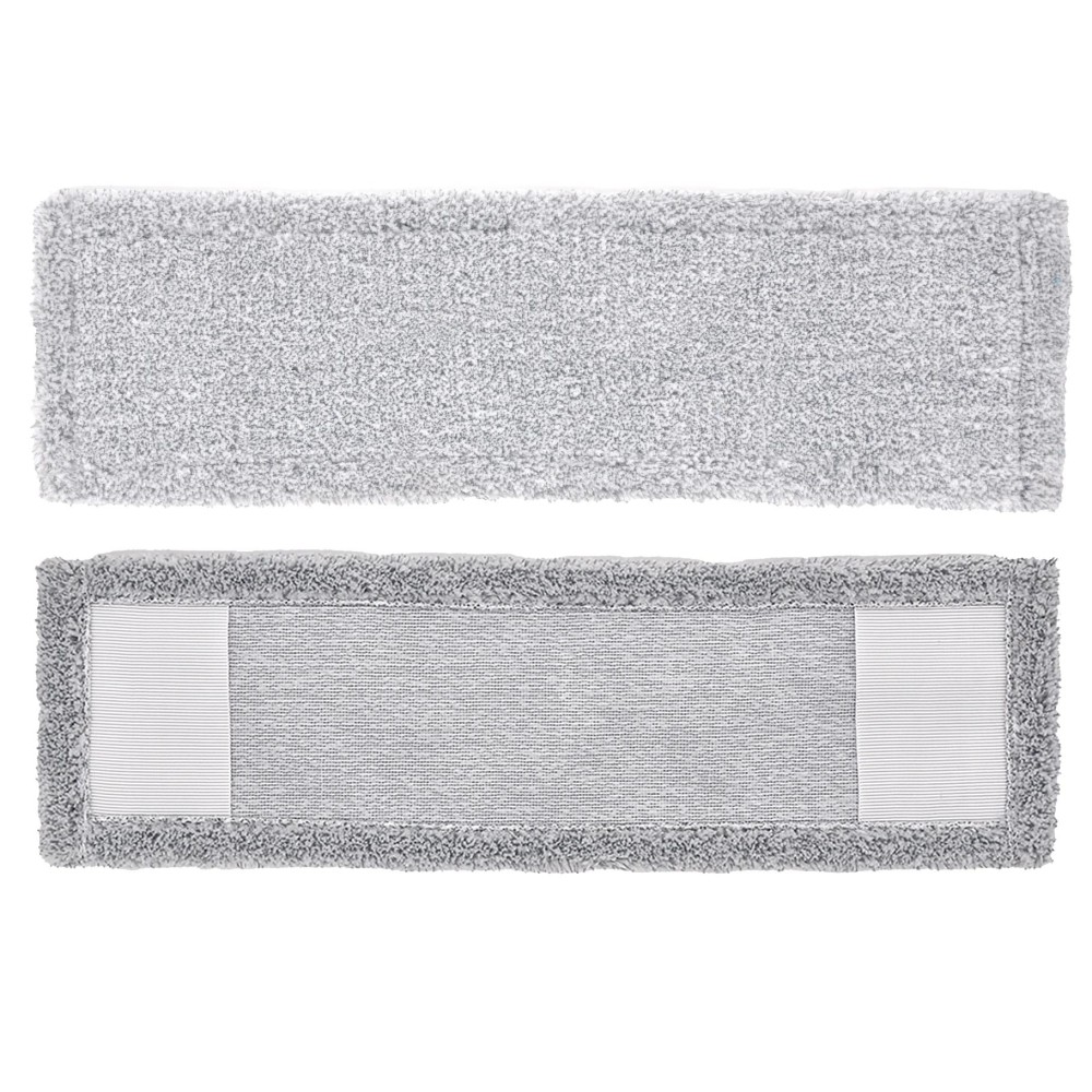 Clean home microfiber cloths light grey 2 pieces