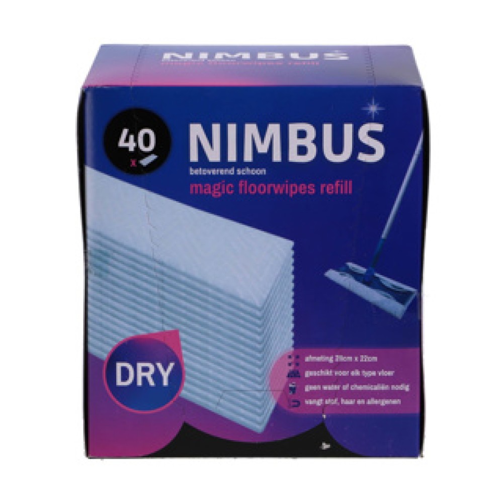 Nimbus magic floor wipes refill 40 pieces 28x22 cm