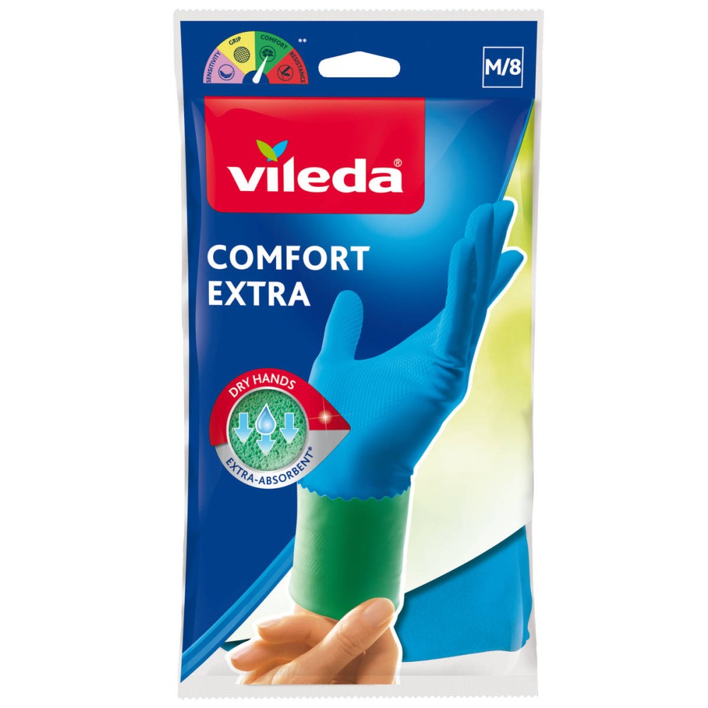 Vileda Gloves Comfort Extra Medium