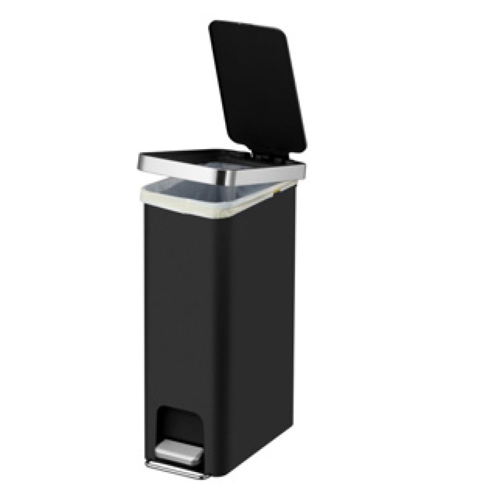 Eko hana pedal bin 40l black smart
