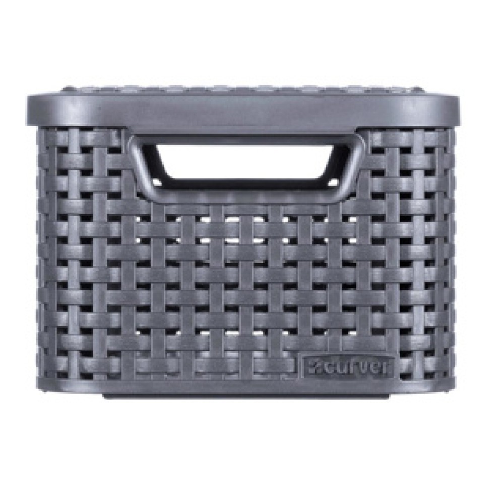 Curver Style Mandje 6L S Deksel Antraciet
