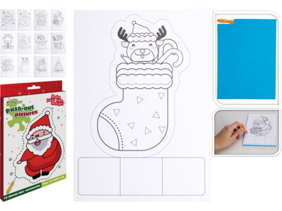 Prik patronen kerst 12sts