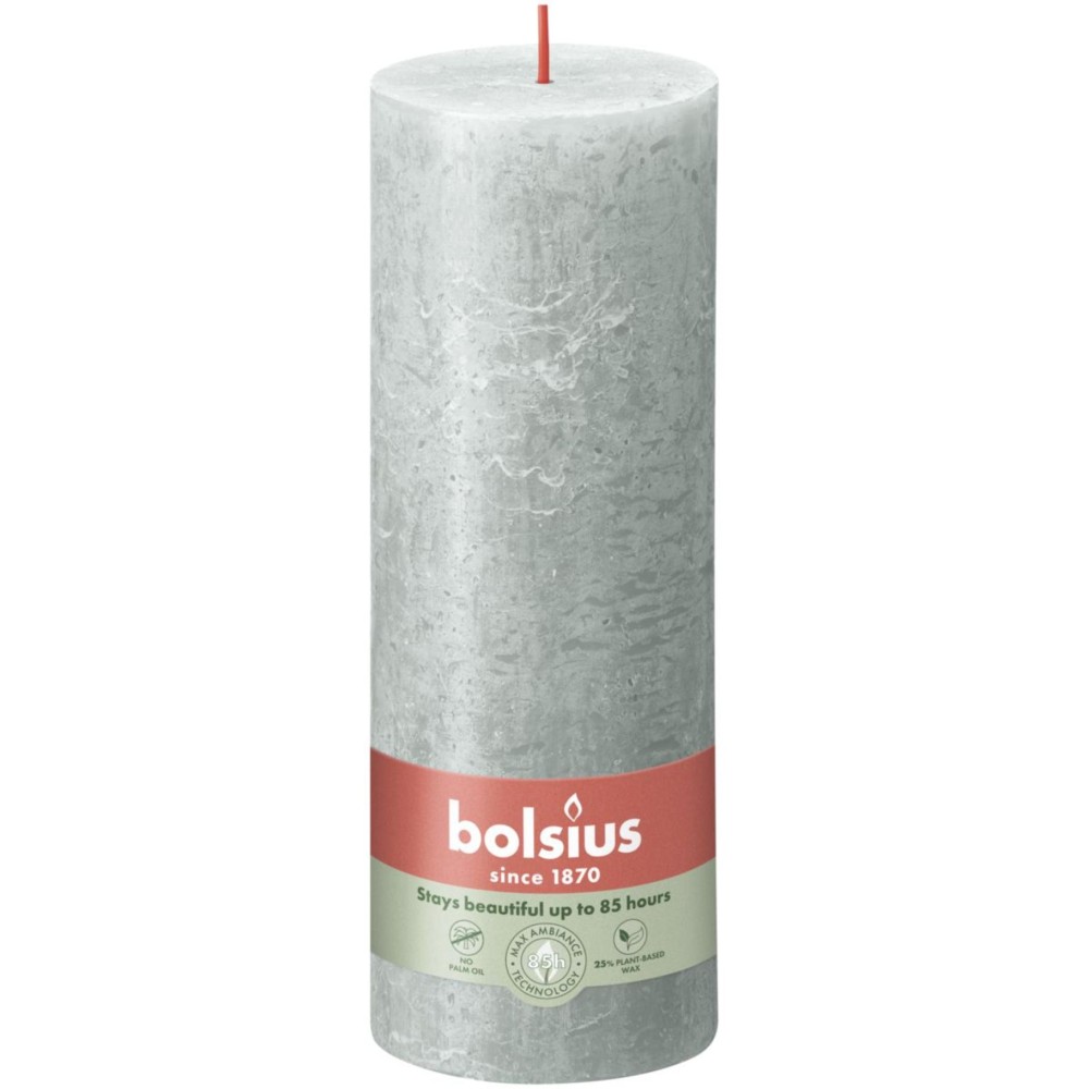 Bolsius Stompkaars Rustiek 19 x 6,8 cm Lichtgroen