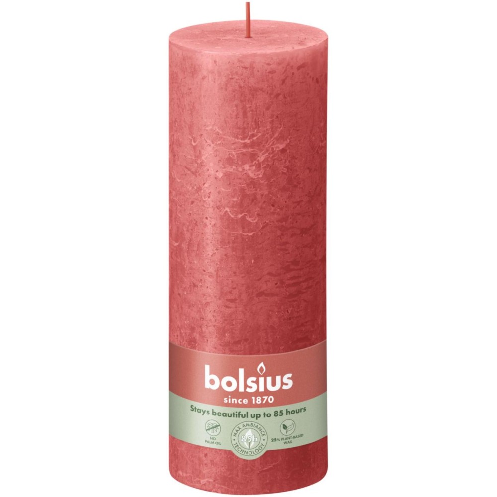 Bolsius Stump candle Rustic 19 x 6,8 cm Blossom Pink