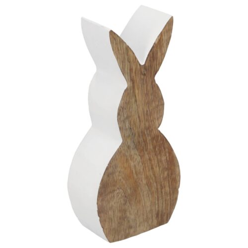 Haas hout wit 18 cm