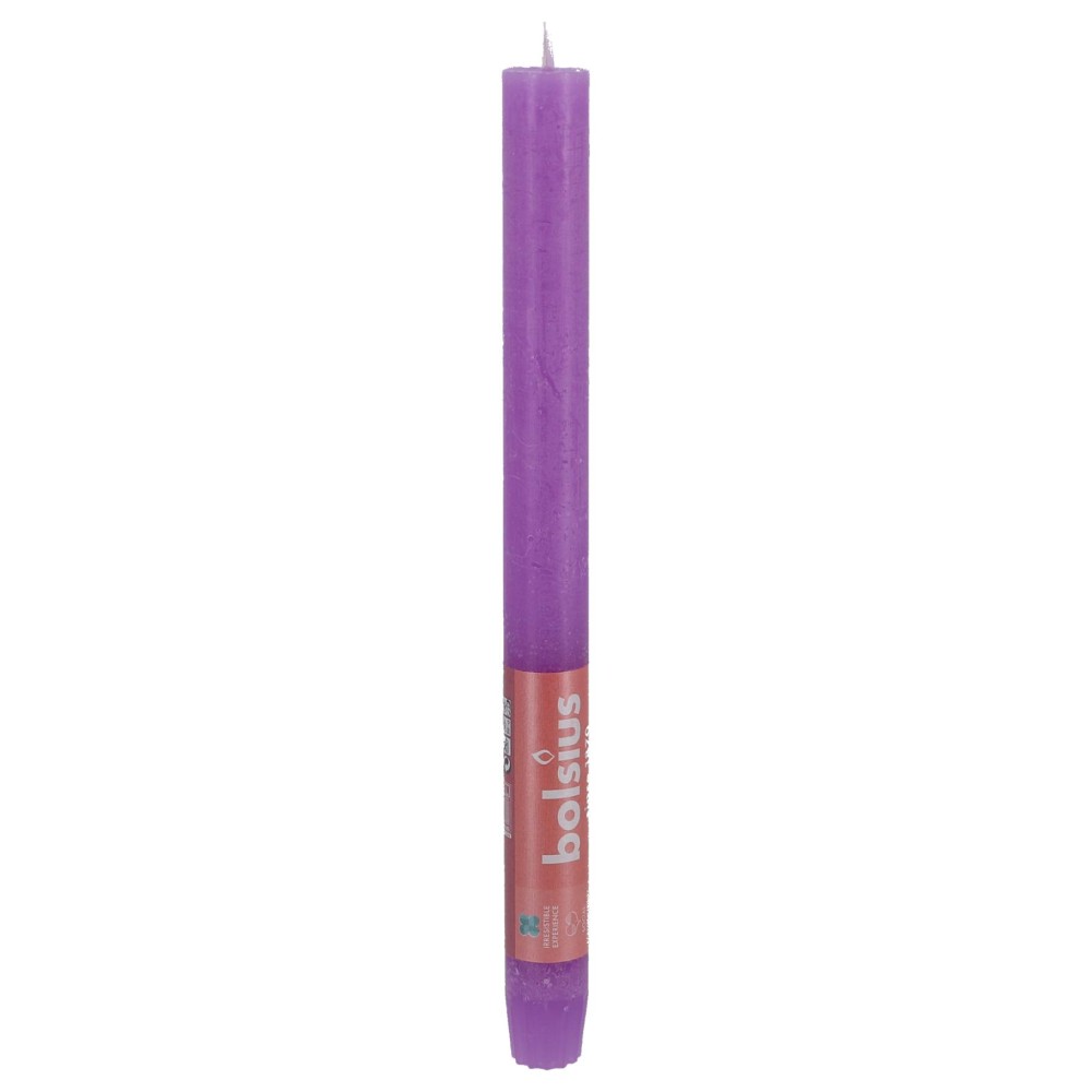 Bolsius Dinerkaars Helder Violet Rustiek