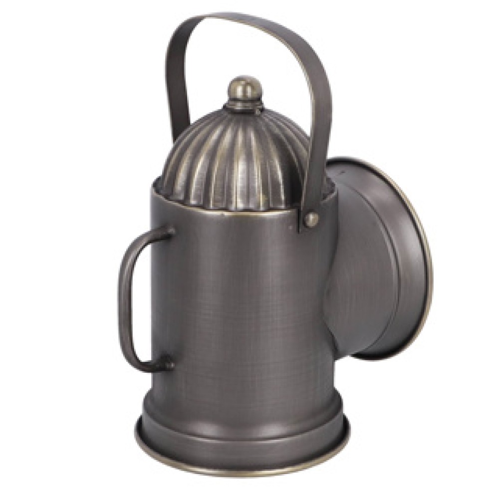 Clock lantern brass metal 13,5x19x26,5 cm