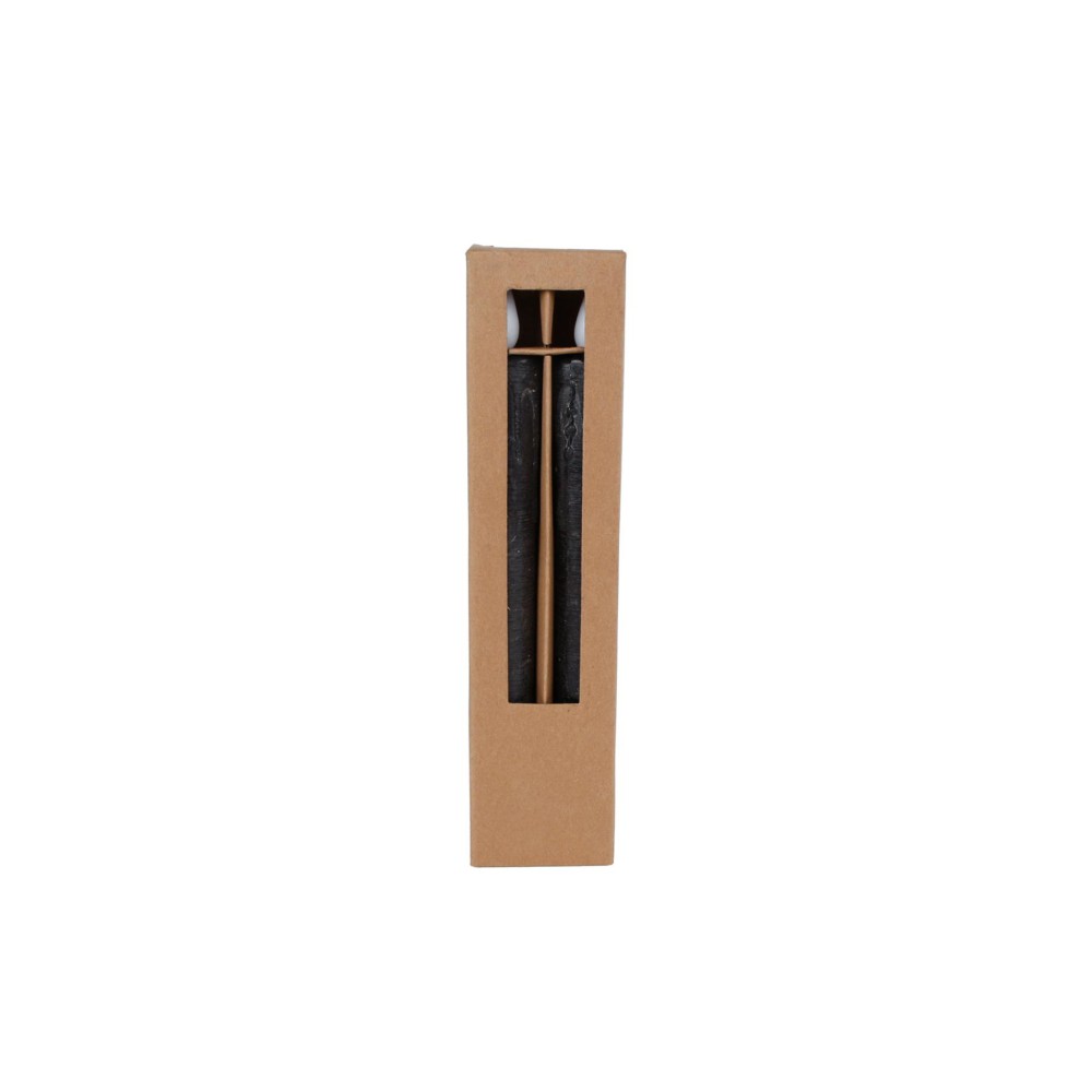 Kaars led afstandsbediening zwart set 2