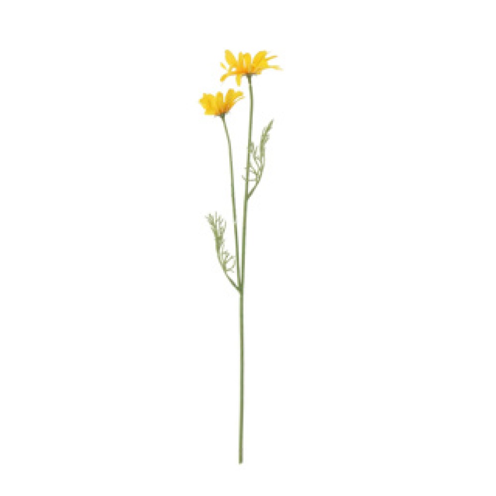 Art flower "Madrid" yellow silk 56cm