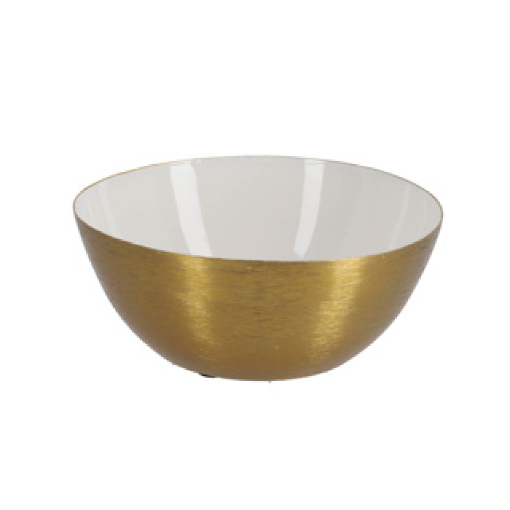 Kandelaar madras schaal wit 14 cm metaal