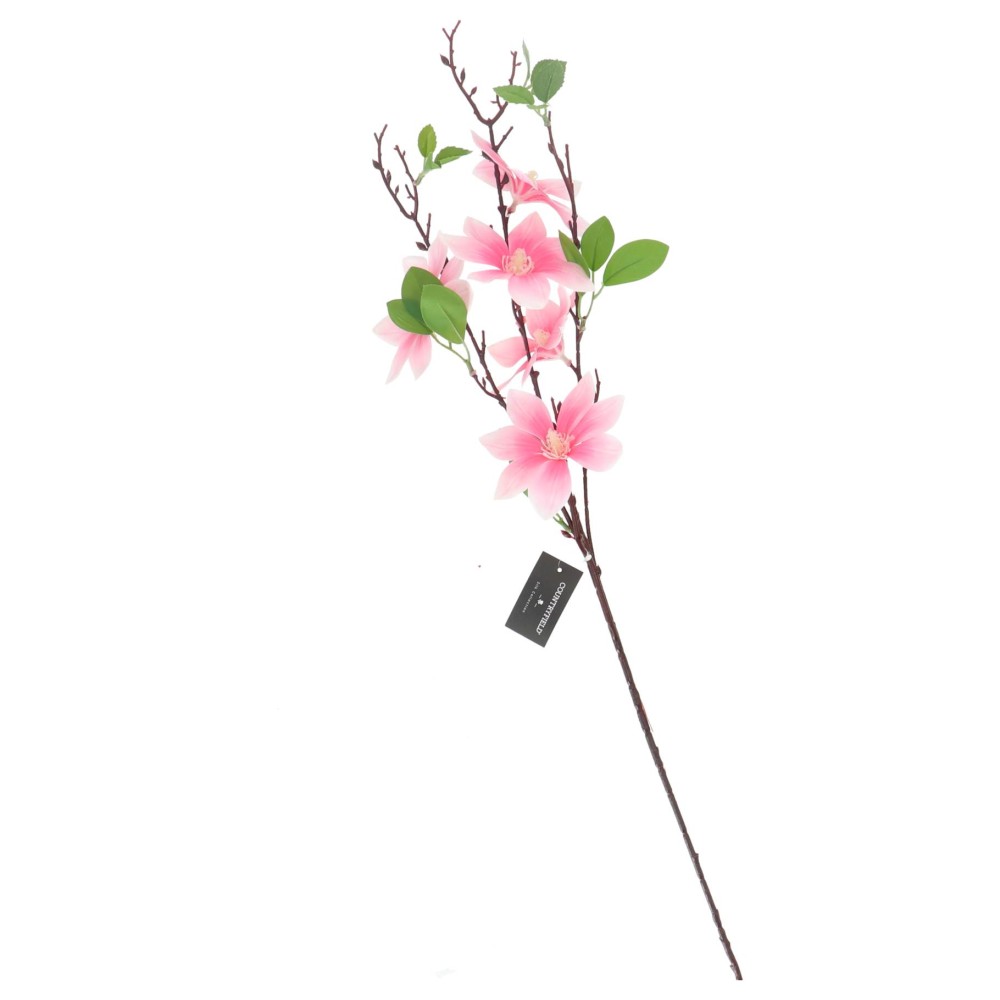 Kunstbloem magnolia roze 82cm countryfield