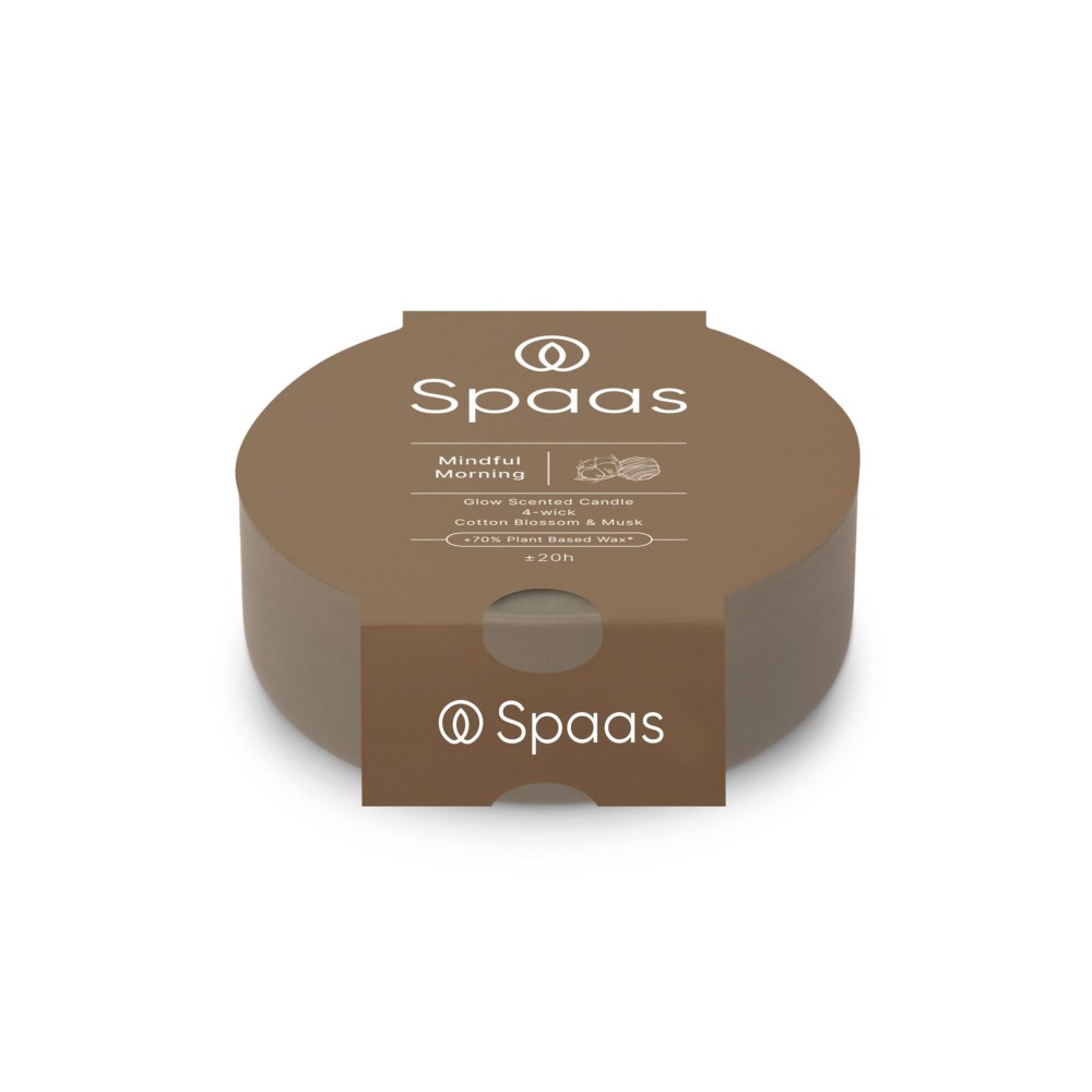 Spaas Glow Scented Candle 4-Wick 20h - Mindful Morning