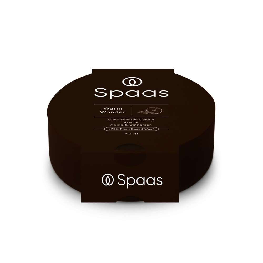 Spaas Glow Scented Candle 4-Wing 8pm - Warm Wonder
