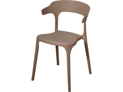 Stapelstoel pp met uv taupe