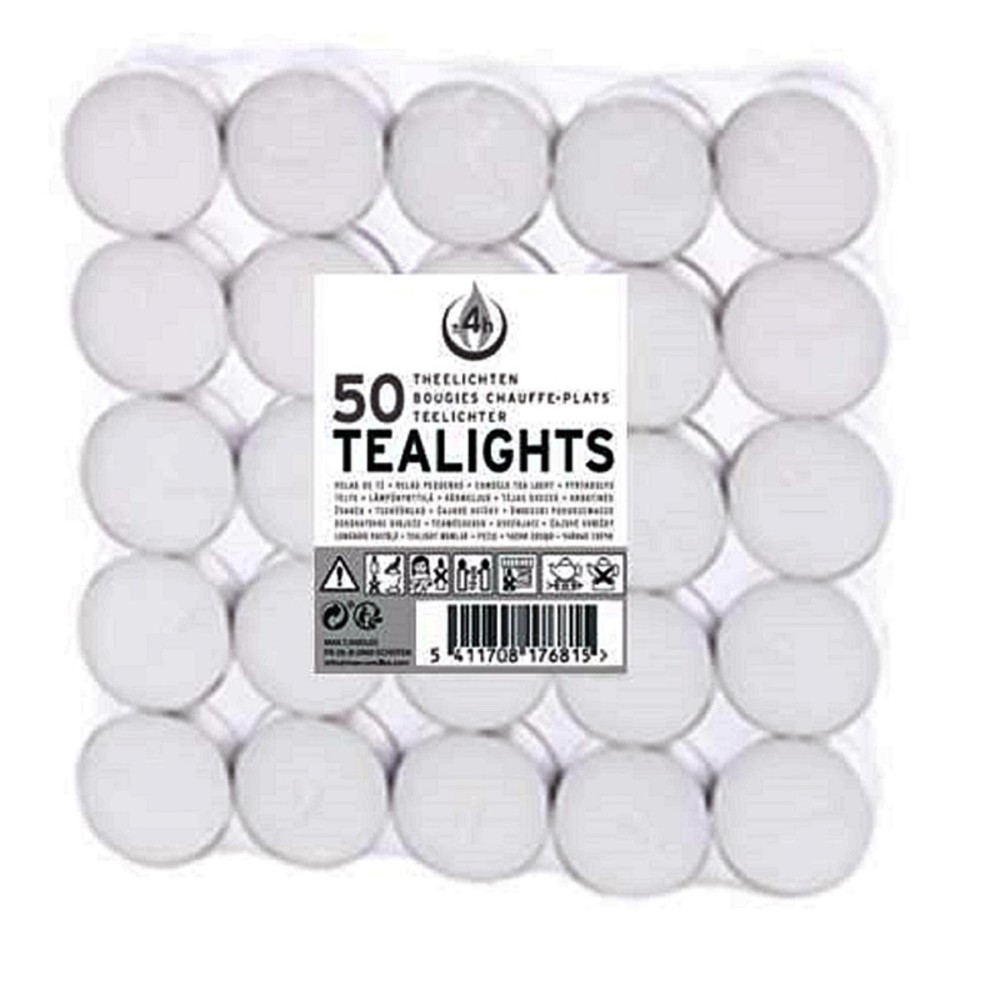 Tea lights 4 hours 50 pieces