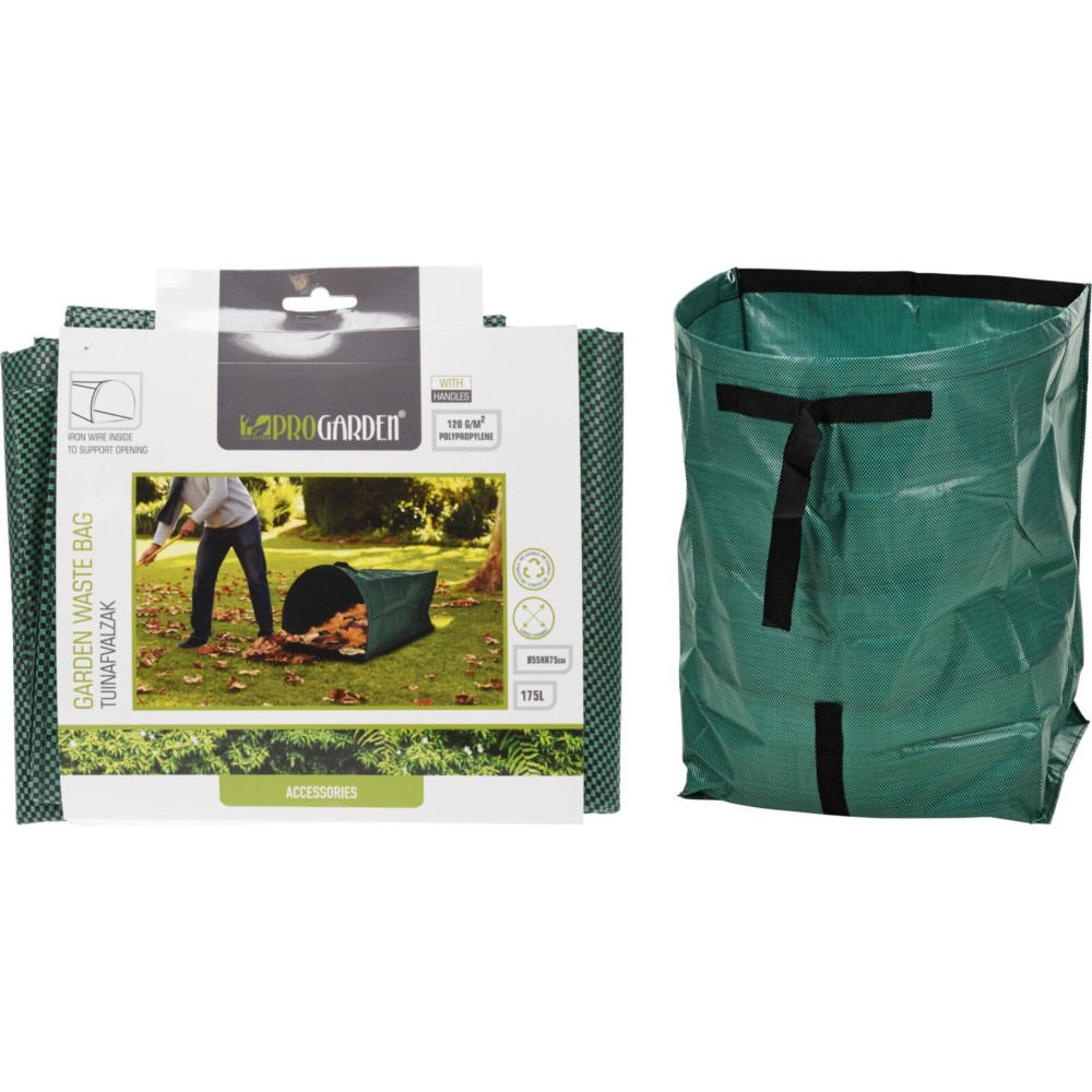 Garden waste bag lying