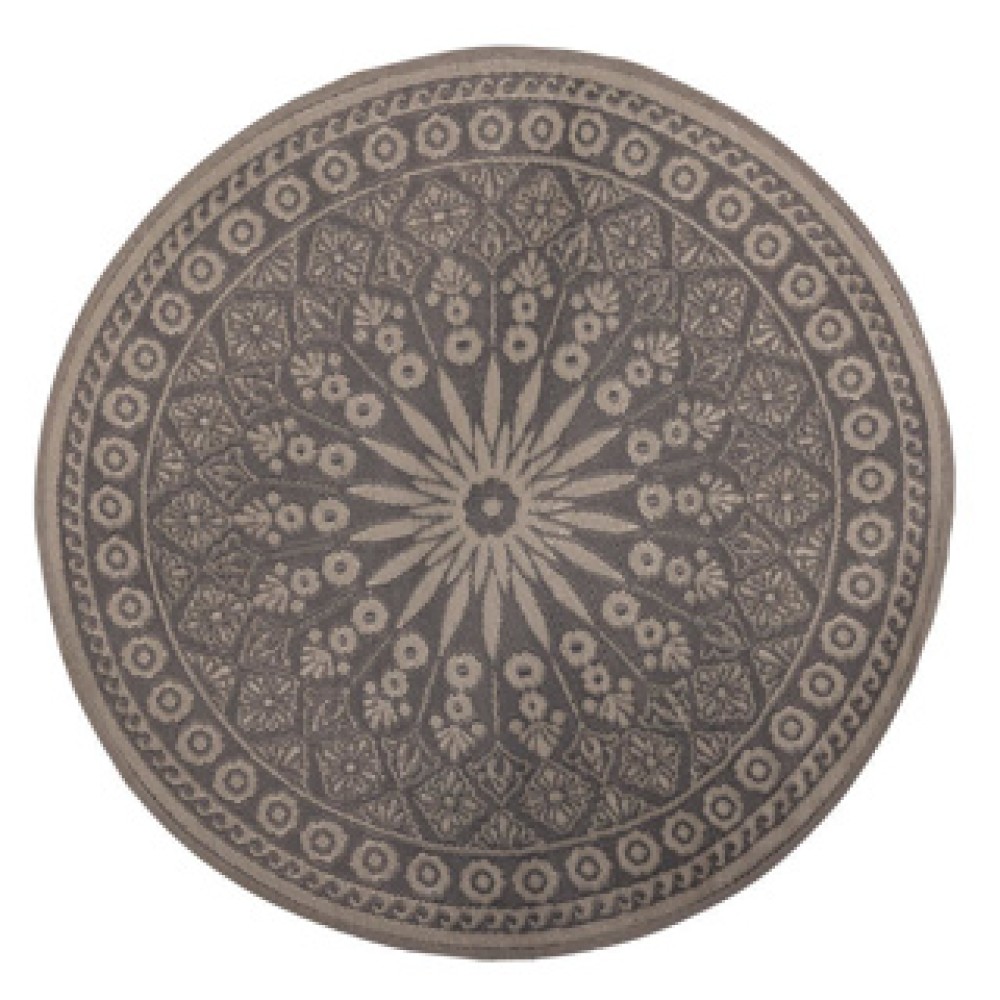 Garden carpet grey round 170 cm