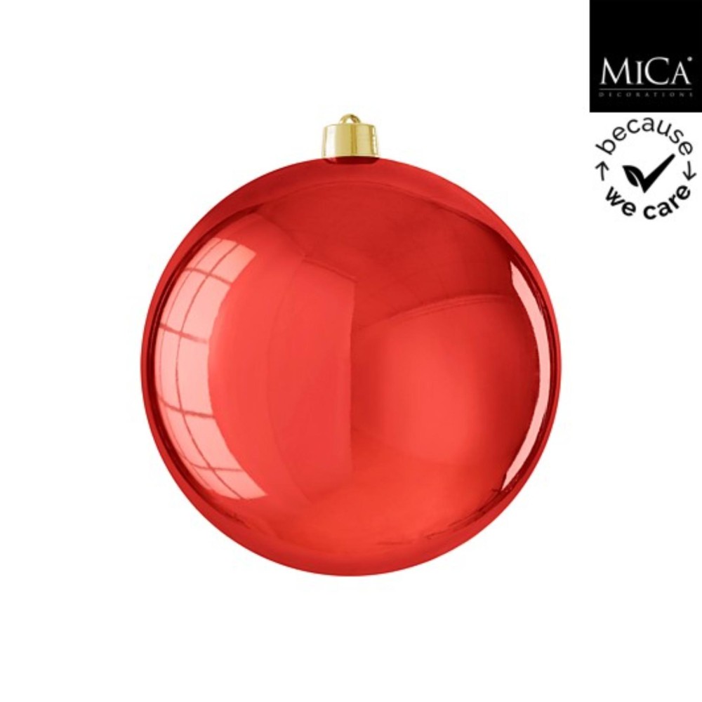 Ball unbreakable red shiny - d25cm