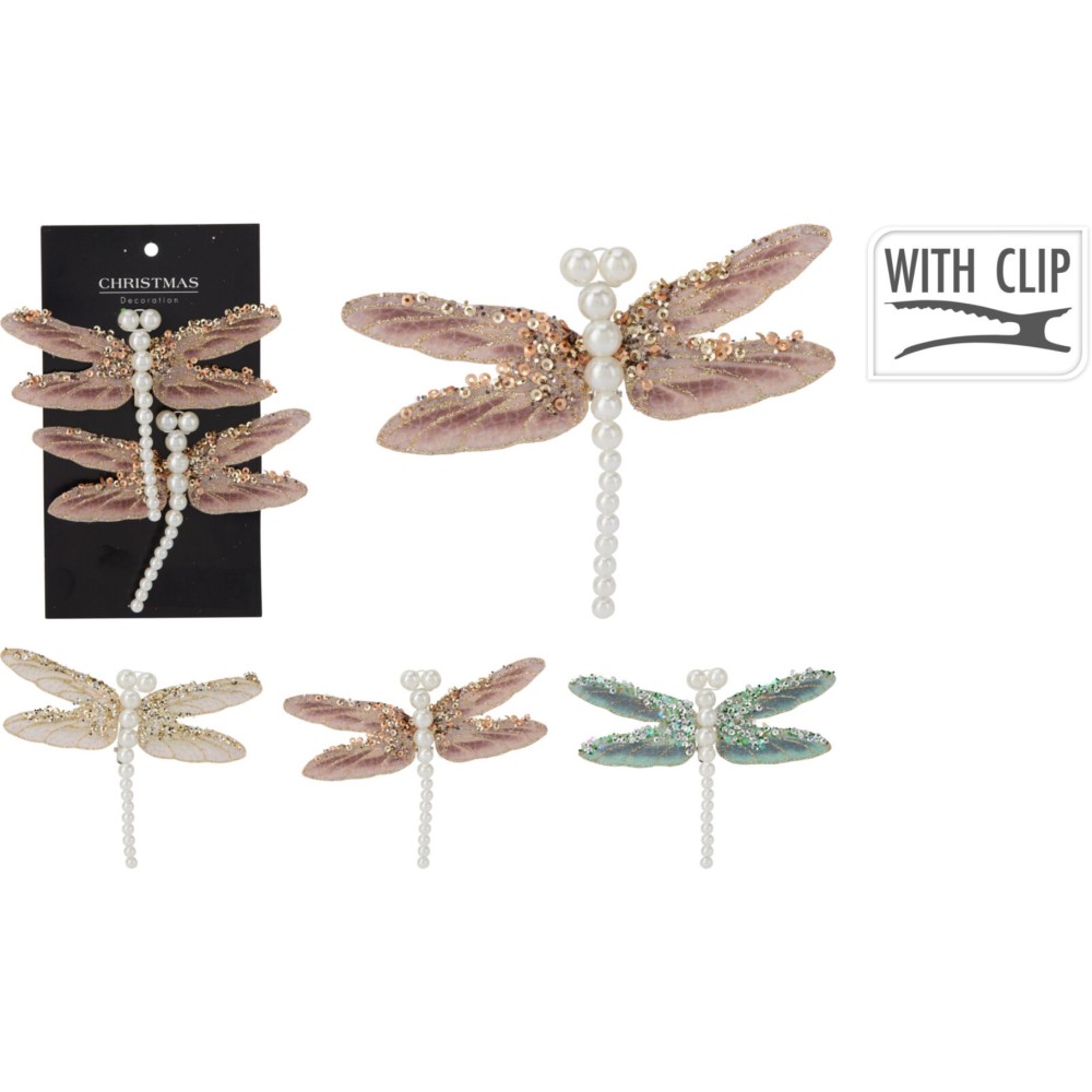 Libel Met Klip 13Cm 3Ass (assortiment – willekeurige uitvoering)