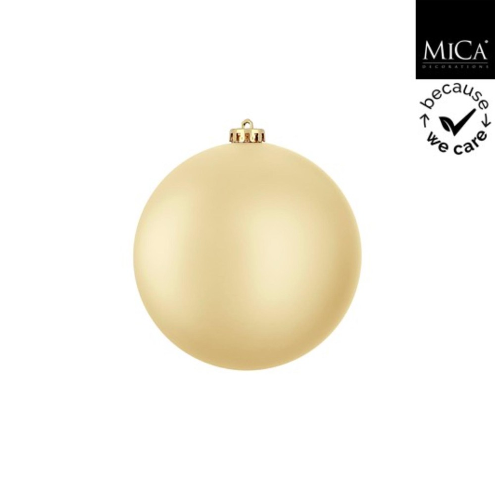 Bal onbreekbaar goud mat - d15cm