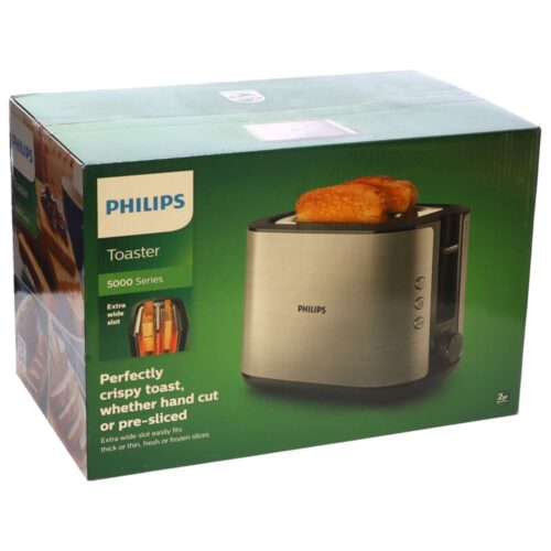 Philips Toaster HD2650/90 Viva RVS/black