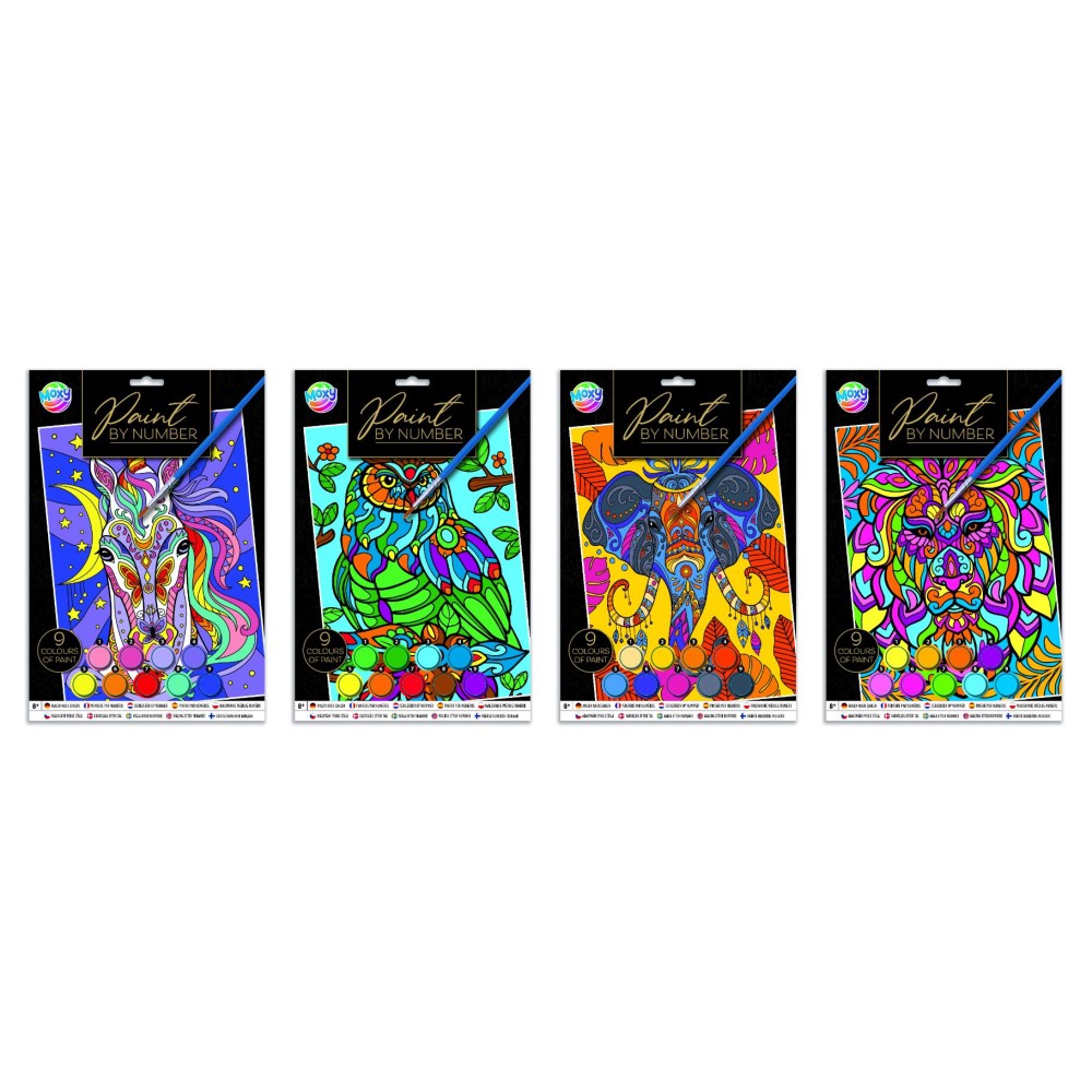 Paint by Number A4 4 assorti (range of random version))