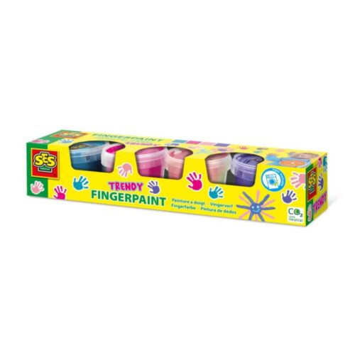 SES trendy finger paint 4 x 110 ml