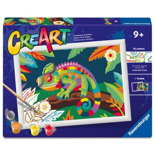 Ravensburger Creart painting by number colorful chameleon