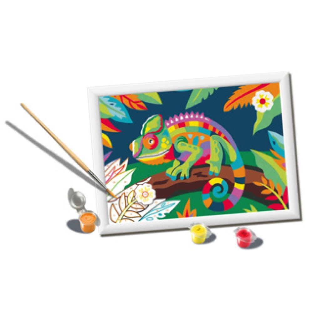 Ravensburger Creart painting by number colorful chameleon