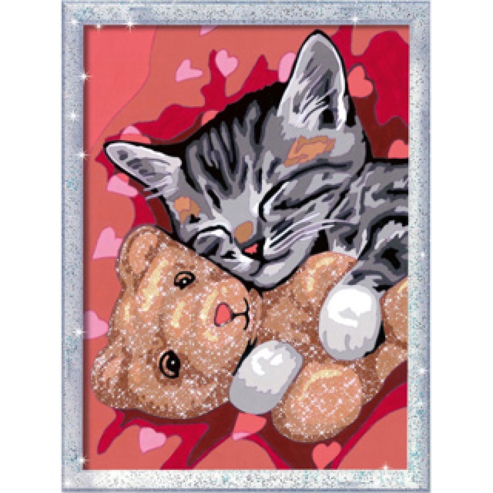 Ravensburger Creart vredige poes schilderen op nummer