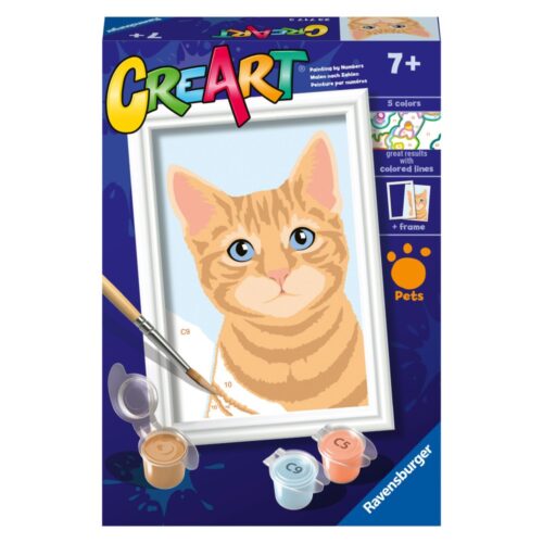 Ravensburger Creart painting on number red pussy