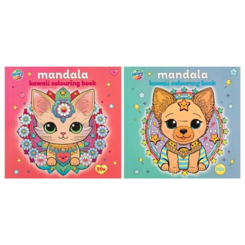 Colouring book Kawaii mandala 20 pages 22x21 cm 2 assorti (range of random version))