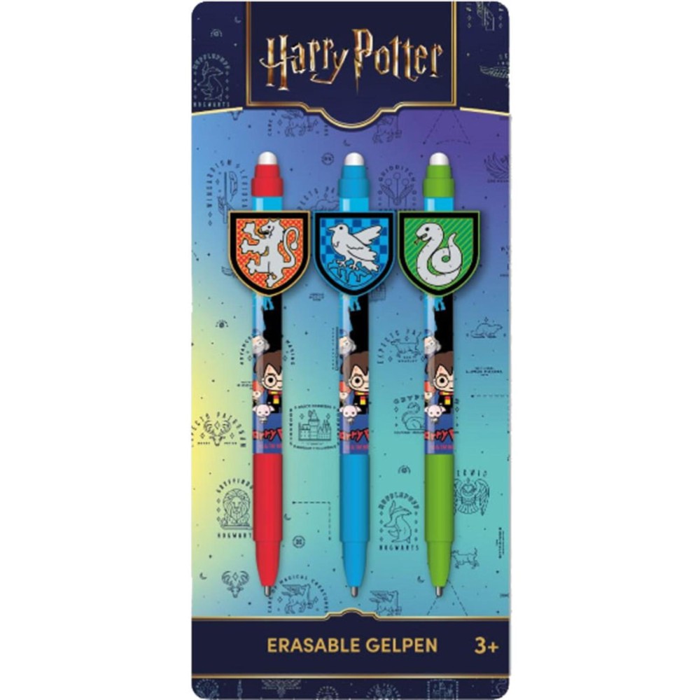 Harry Potter erasable gelpen with clip 3 assorti (range of random version))