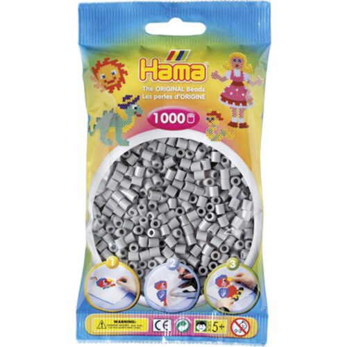Hama String beads 1000 Pieces of Grey