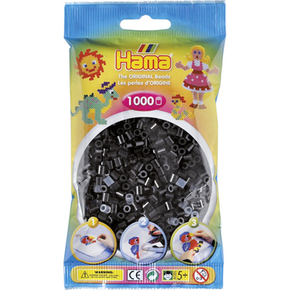 Hama String beads 1000 Pieces of Black