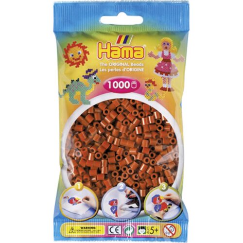 Hama String beads 1000 Pieces of Brown