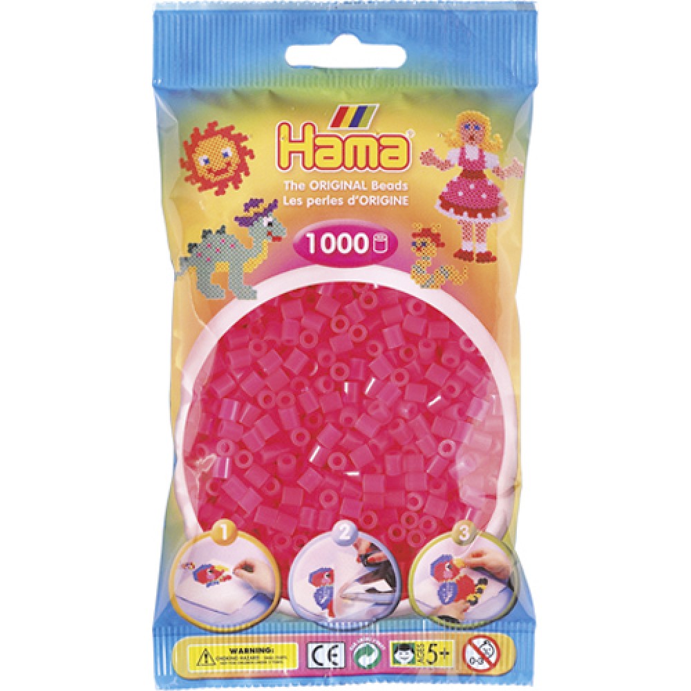 Hama Strijkkralen 1000 Stuks Fuchsia