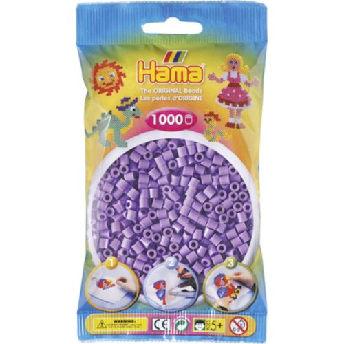 Hama Strijkkralen 1000 Stuks Paars Pastel