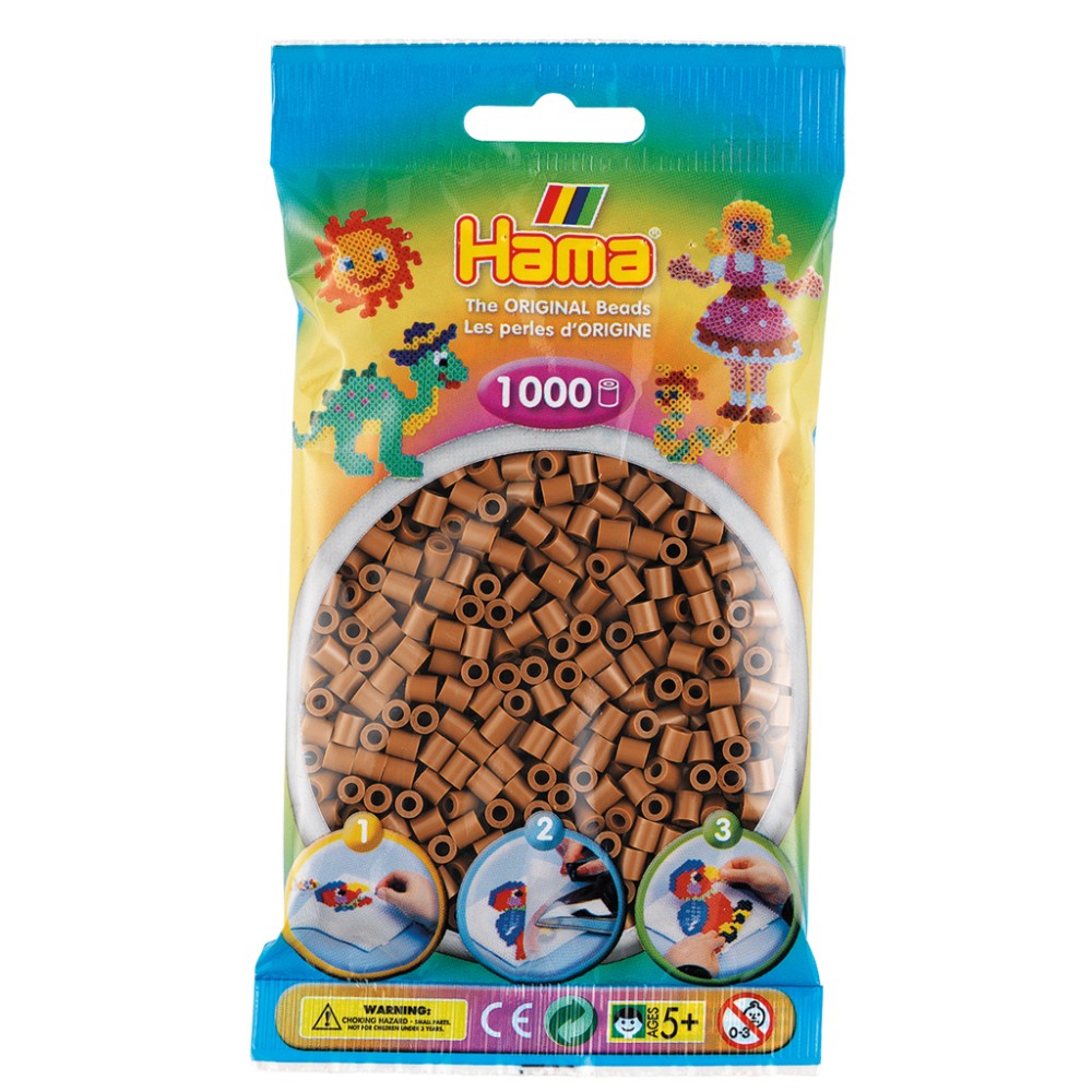 Hama String beads 1000 Pieces of Nougat Brown