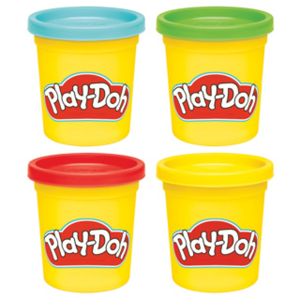 Playdoh classic 4 pack (assortiment – willekeurige uitvoering)