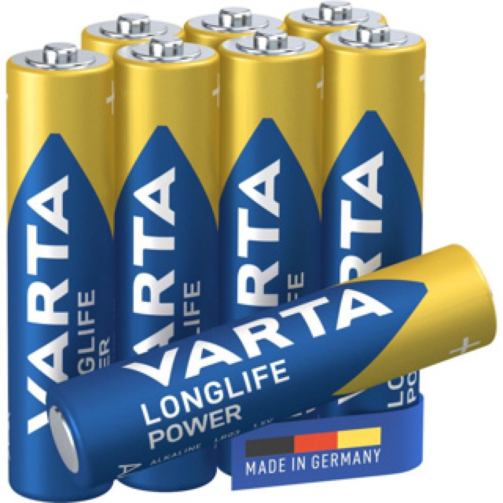 Batterij Varta AAA 4+4 Alkaline Longlife Power