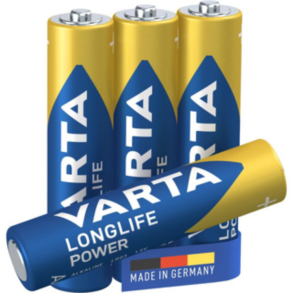 Batterij AAA 4x Varta Alkaline Longlife Power