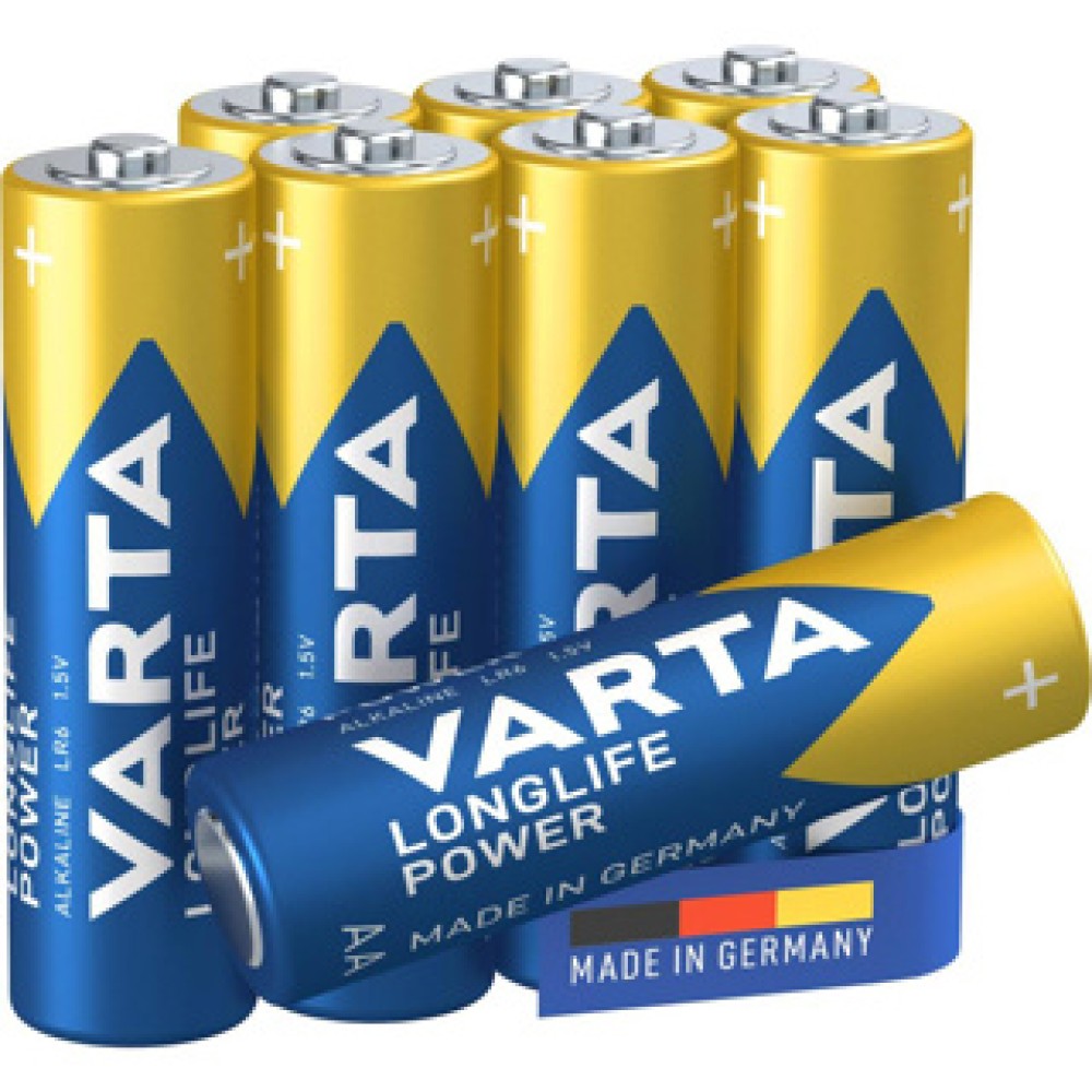 Batterij Varta AA 4+4 Alkaline Longlife Power