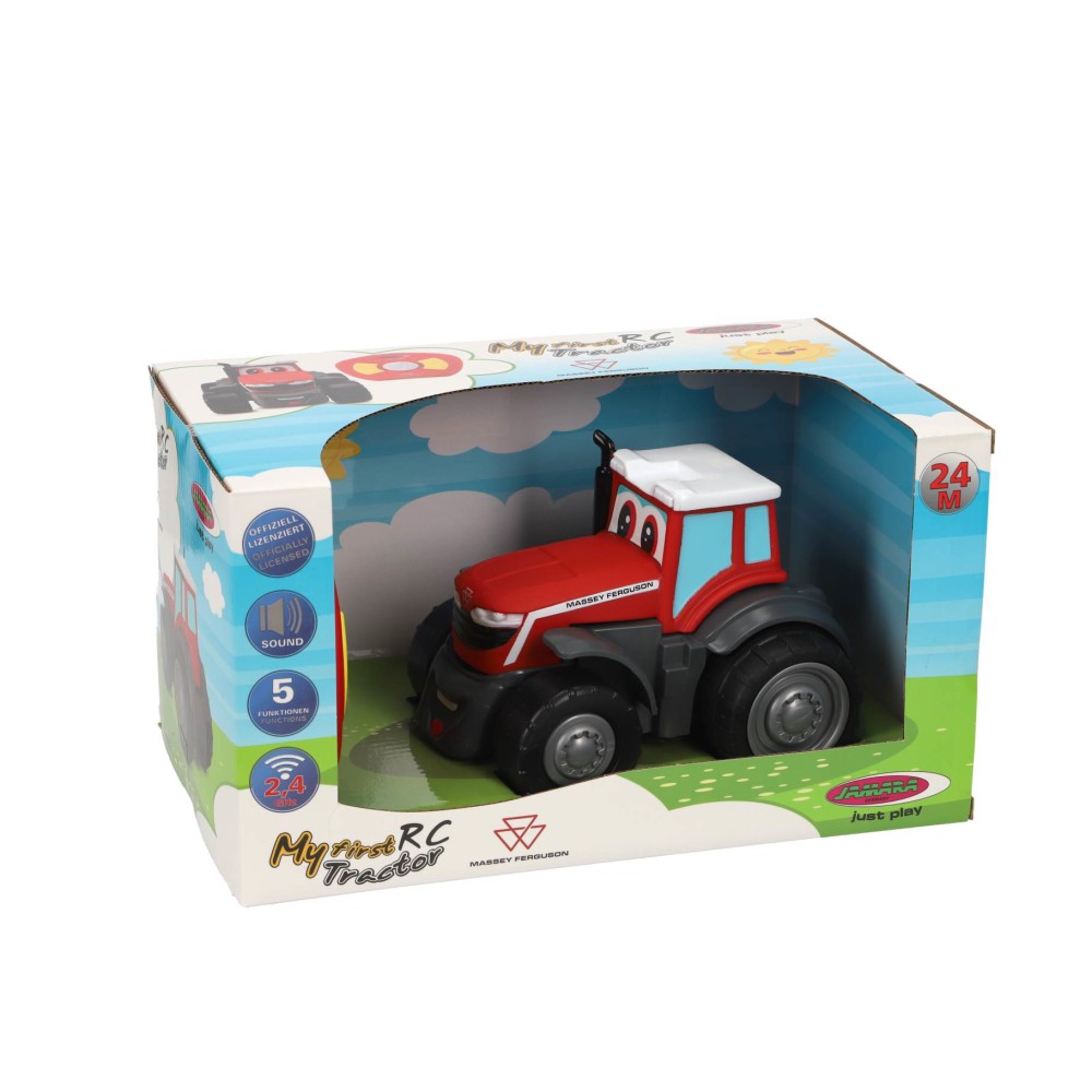 My first radiografisch bestuurbare auto Tractor Massey Ferguson met geluid 2,4GHz