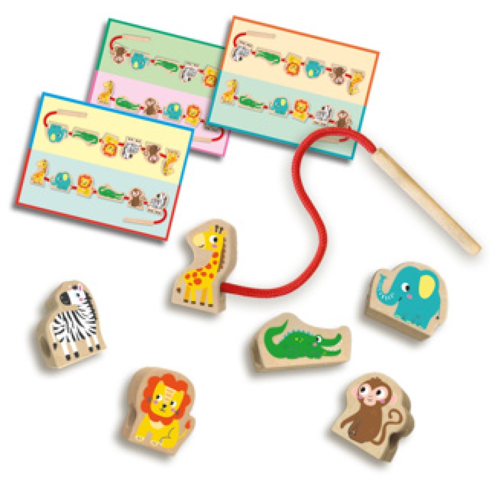 SES My First Wooden Animals Beads Ring - Image 2