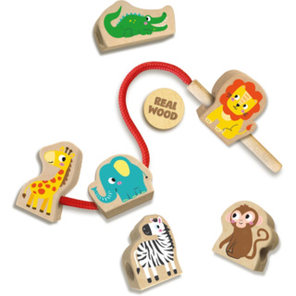 SES My First Wooden Animals Beads Ring - Image 3