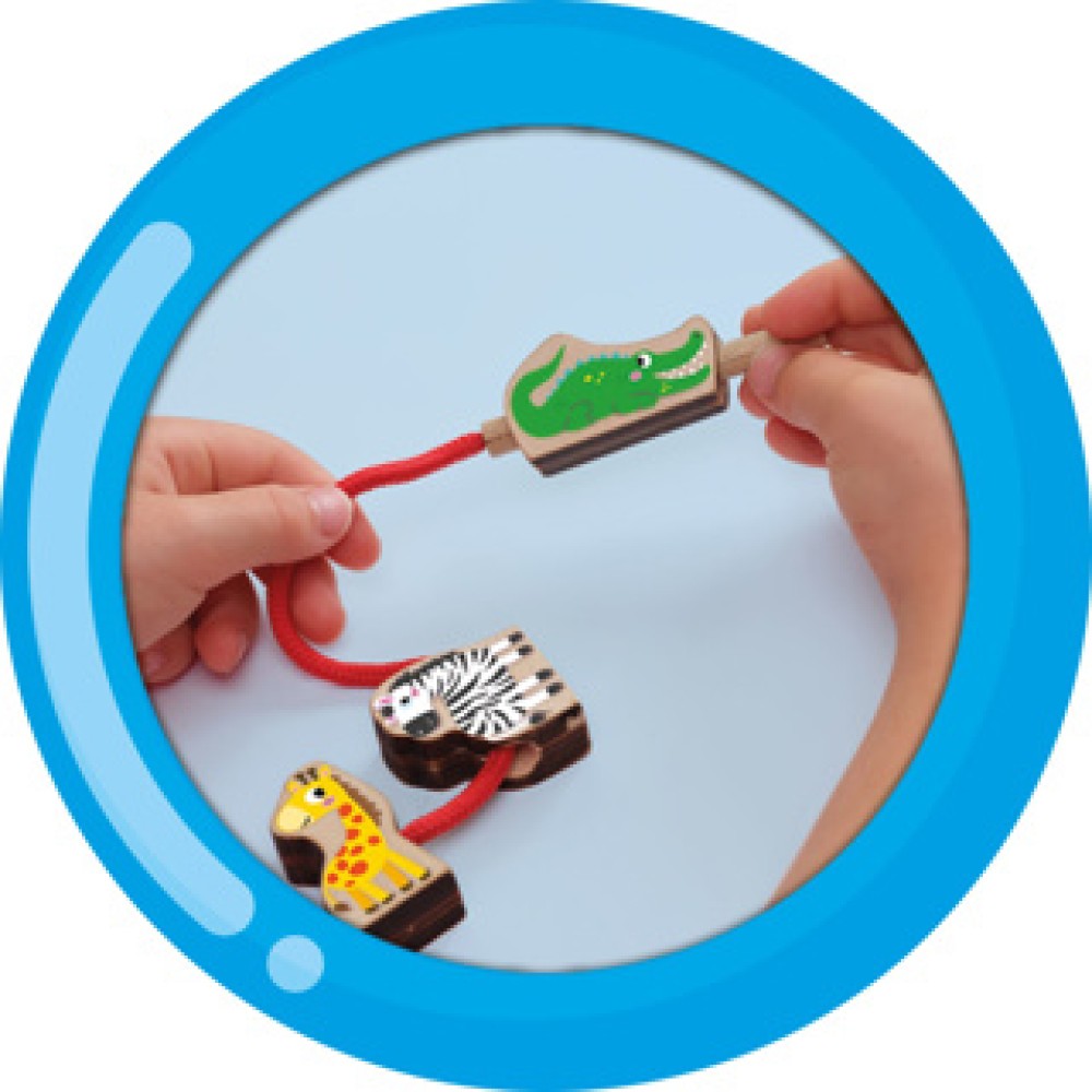 SES My First Wooden Animals Beads Ring - Image 4